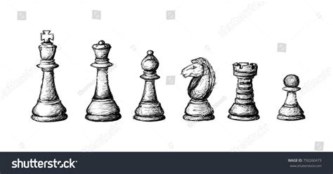 6,524 Chess Pieces Drawing Images, Stock Photos & Vectors | Shutterstock