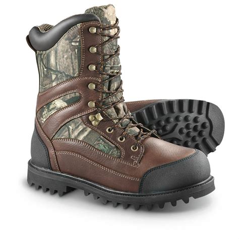 Guide Gear Men's 10" Insulated Hunting Boots, 1,000 Grams, Mossy Oak ...