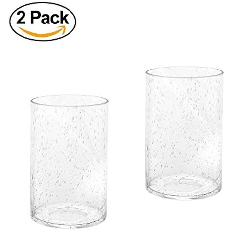 Clear Bubble Glass Shade Cylinder Glass Lamp Shade Replacement Glass Shade with 1-5/8-Inch ...