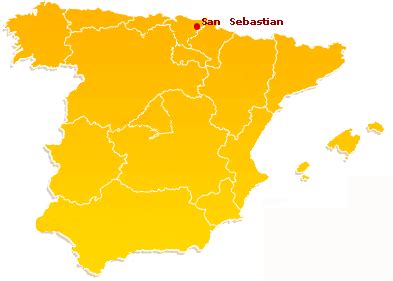 Maps of San Sebastian, Spain