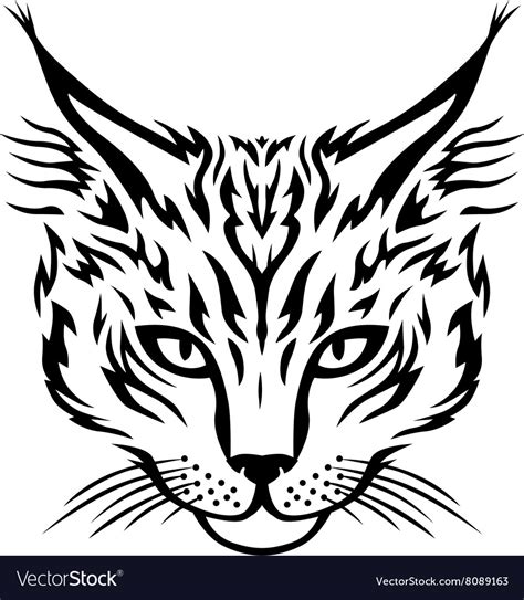 Cat head Royalty Free Vector Image - VectorStock