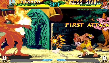 Screenshot of Marvel Super Heroes vs. Street Fighter (Arcade, 1997 ...