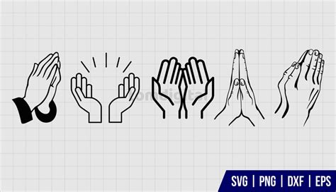 Praying Hands SVG - Gravectory