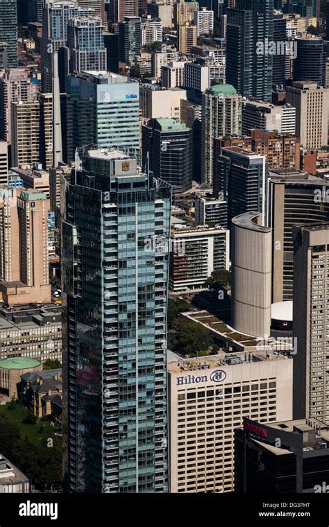 Toronto skyline as seen from CN Tower Stock Photo - Alamy