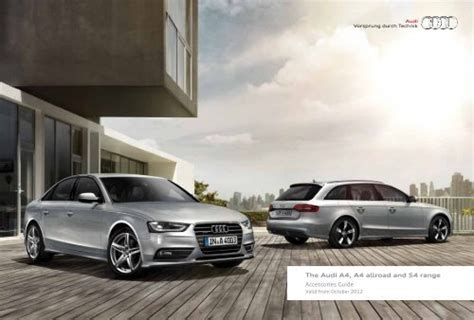 The Audi A4, A4 allroad and S4 range Accessories Guide