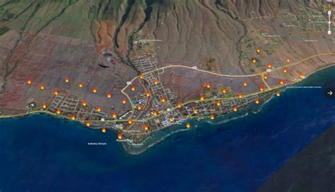 PHOTO Satellite Heat Detections Of Maui Hawaii Fires