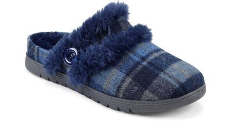 Easy Spirit Season Slip-on Slippers in Blue - Lyst