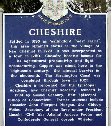 Cheshire Historical Marker – Cheshirepedia