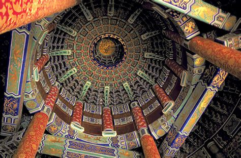 Inside Temple of Heaven in Bejing Photograph by Carl Purcell - Pixels