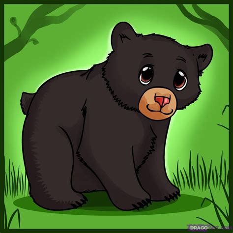 How to Draw a Cub, Step by Step, forest animals, Animals, FREE Online ...