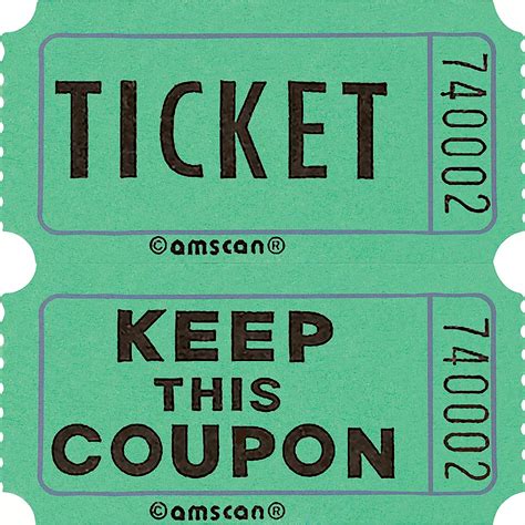 Green Double Roll Raffle Tickets 2000ct | Party City