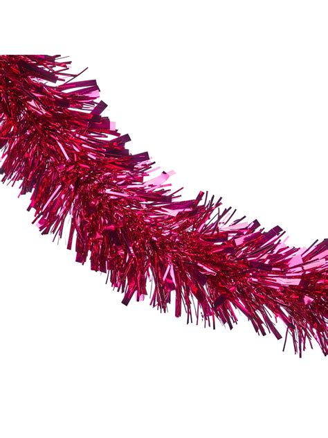 PINK LUXURY DELUXE Chunky Christmas Tinsel Garland Tree Decoration 2m ...