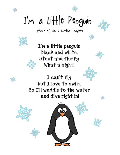 I'm A Little Penguin | Lily | Pinterest | Penguins, Songs and Winter