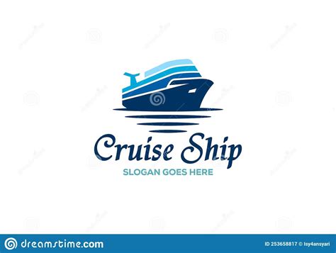 Cruise Ship Logo design stock vector. Illustration of travel ...