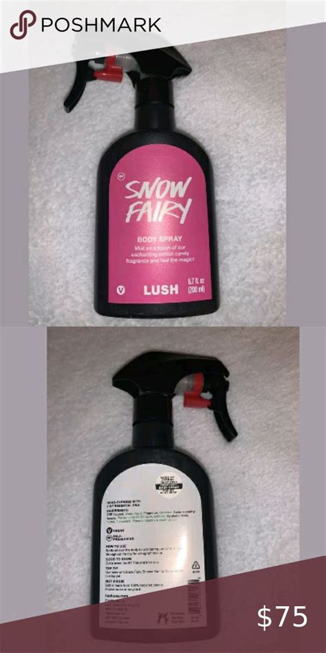 Lush Cosmetics Snow Fairy body spray | Body spray, Lush cosmetics, Massage bars