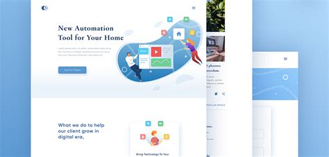 Smart home website Figma template - UXCrush.com