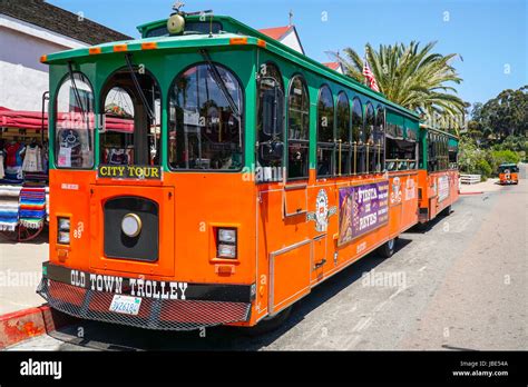 Old town trolley in San Diego - SAN DIEGO - CALIFORNIA Stock Photo - Alamy