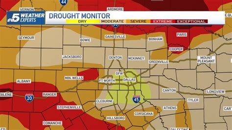 Drought Map Shows Severe and Extreme Drought Spreading Across Texas – NBC 5 Dallas-Fort Worth