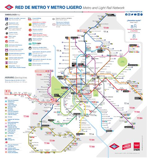 MAPA METRO MADRID 2024. Planos para viajes por España.