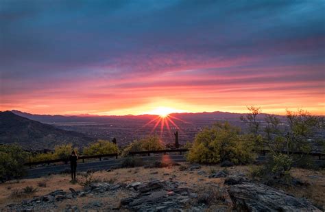 Sunset over Phoenix, Dobbins lookout : r/phoenix