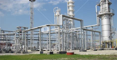 Oil refinery. equipment for primary oil refining. Royalty-Free Stock Image - Storyblocks