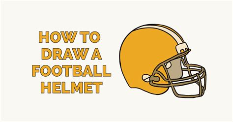 How to Draw a Football Helmet - Really Easy Drawing Tutorial | Football ...