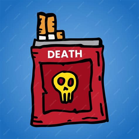 Premium Vector | Smoking death vector packaging design