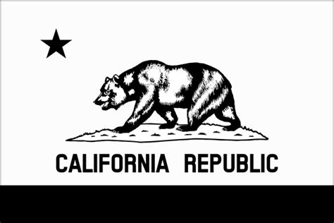 Black And White California Flag Clip Art at Clker.com - vector clip art online, royalty free ...