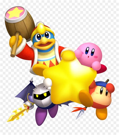 Kirby King Dedede Meta Knight And Bandana Waddle Dee, HD Png Download - vhv