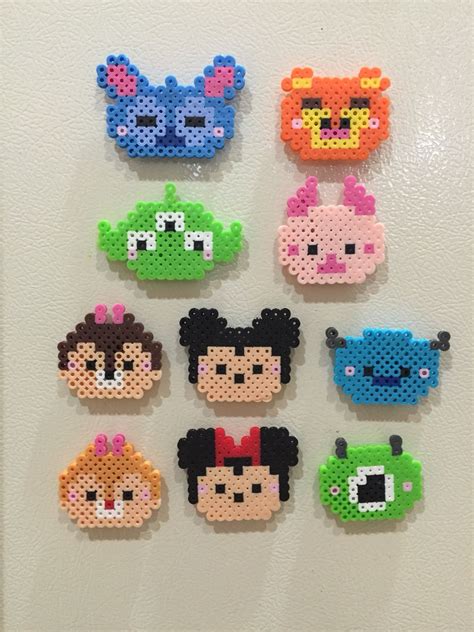 Perler tsum tsum | Abalorios hama, Plantillas hama beads, Hama beads