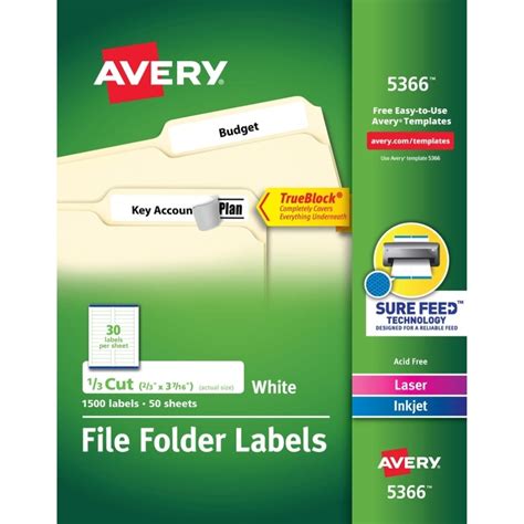 30 Avery 5366 Filing Label Template – Label Design Ideas 2020 Inside 33 Up Label Template Word ...