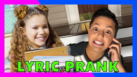 SONG LYRIC PRANK CONFESSION! (vs Sierra Haschak) - YouTube