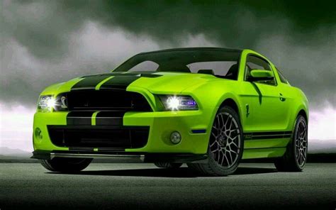 Lime Green Mustang 2018