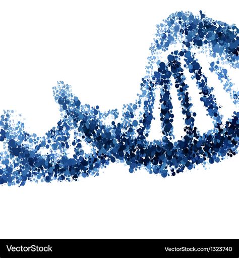 Dna helix isolated on white background Royalty Free Vector