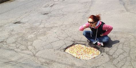 Now THIS Is How You Make The Best Of Potholes