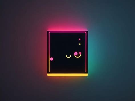 Premium AI Image | Wall with Neon Light on Dark Background for a Contemporary Vibe