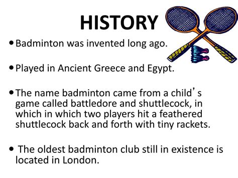 PPT - Badminton PowerPoint Presentation, free download - ID:2996949