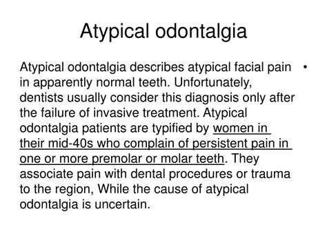 PPT - atypical facial pain PowerPoint Presentation, free download - ID ...