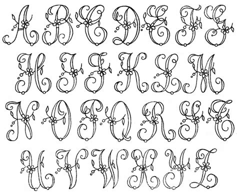 Letter Templates For Embroidery