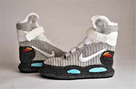 Knitted Air Mags Nike Slippers From BACK TO THE FUTURE II - GeeksAndGame