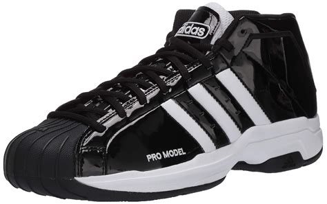 adidas 's Pro Model 2g Basketball Shoe in Black/ White/Black (Black ...