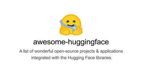 GitHub - huggingface/awesome-huggingface: 🤗 A list of wonderful open ...