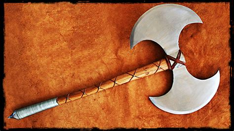 Barbarian Fantasy Battle Axe (1747) - Darksword Armory