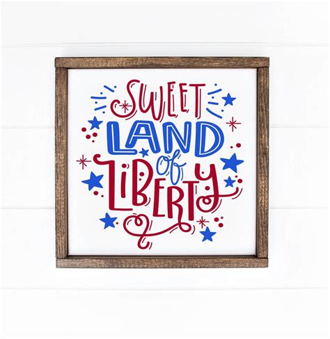 Sweet Land of Liberty 14x16 – Signs by Caitlin