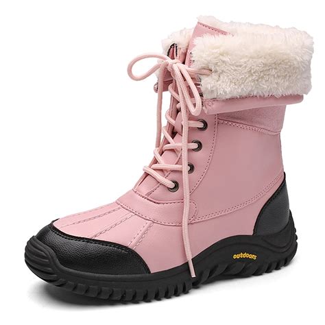 Winter Snow Boots for Women Water Resistant Full Warm Boots Outdoor Mid ...