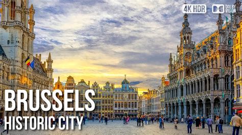 Historic City of Brussels, The Capital Of - 🇧🇪 Belgium [4K HDR] Walking ...