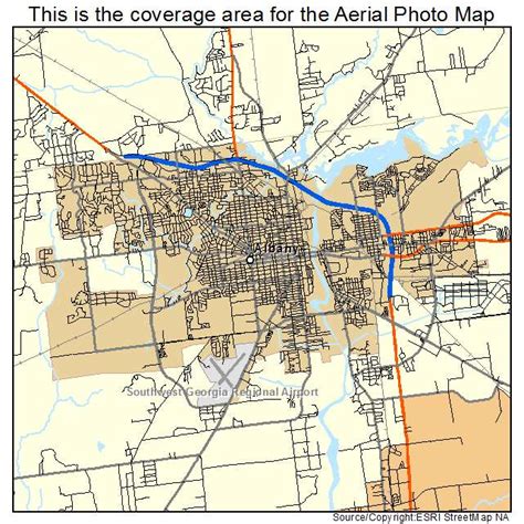 Aerial Photography Map of Albany, GA Georgia