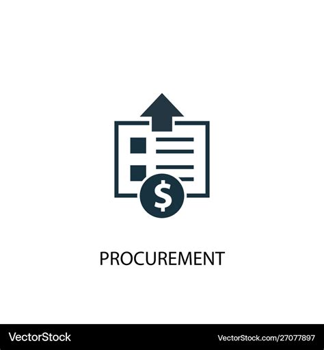 Procurement icon simple element Royalty Free Vector Image