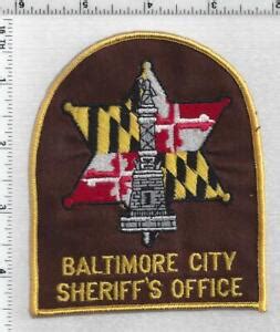 Baltimore City Sheriff's Office (Maryland) 2nd Issue Shoulder Patch | eBay