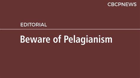 Beware of Pelagianism | CBCPNews